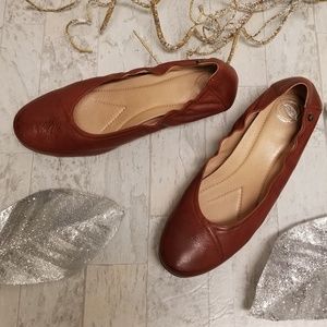 Nurture Brown Size 11 Leather Wedge Shoes